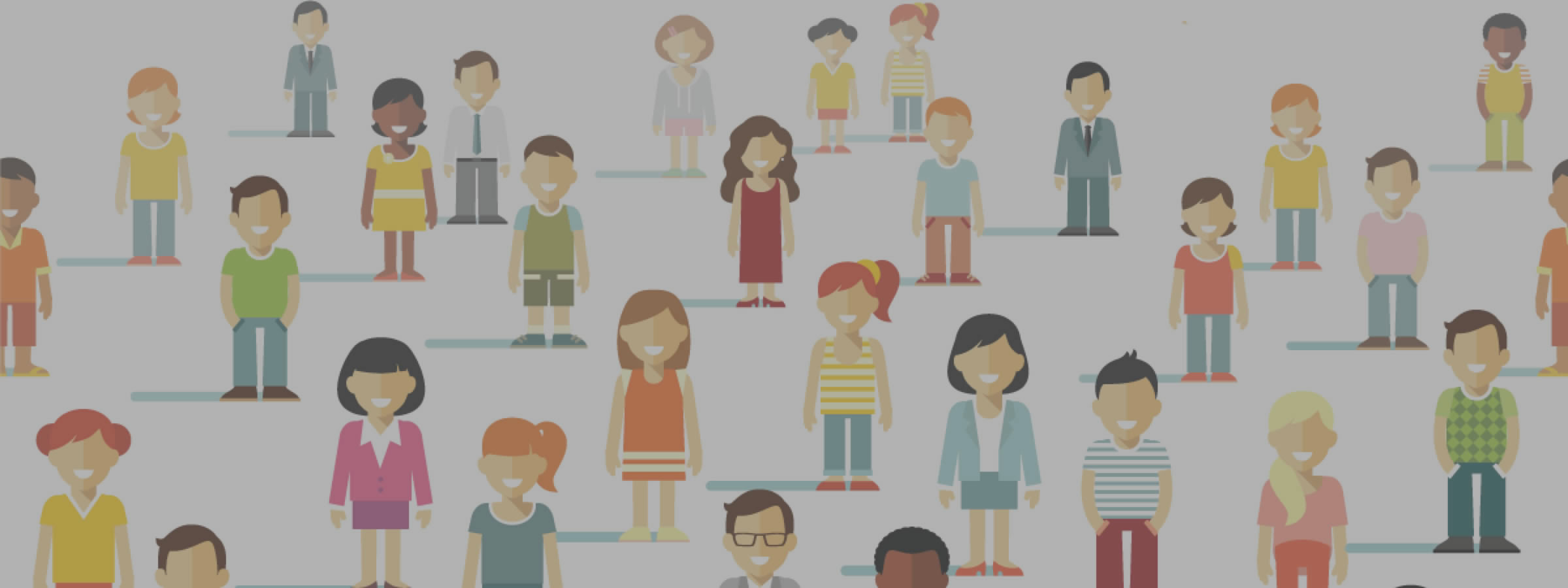 Illustration with multicultural people representing diversity